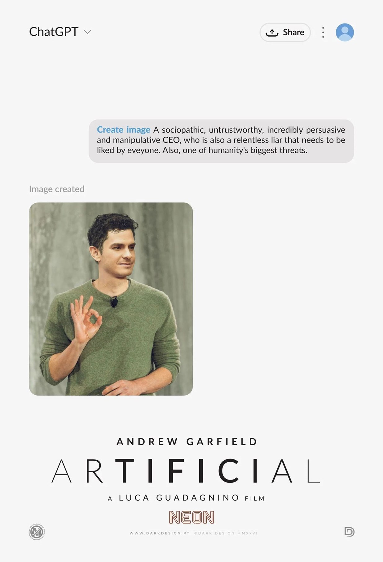 Artificial poster